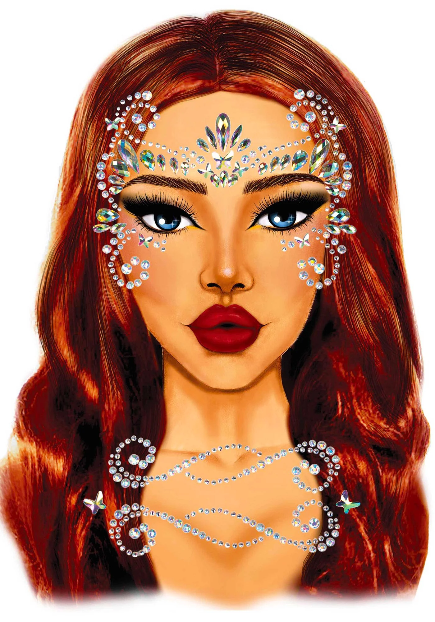Pixie Adhesive Face Jewels Sticker - Image 3