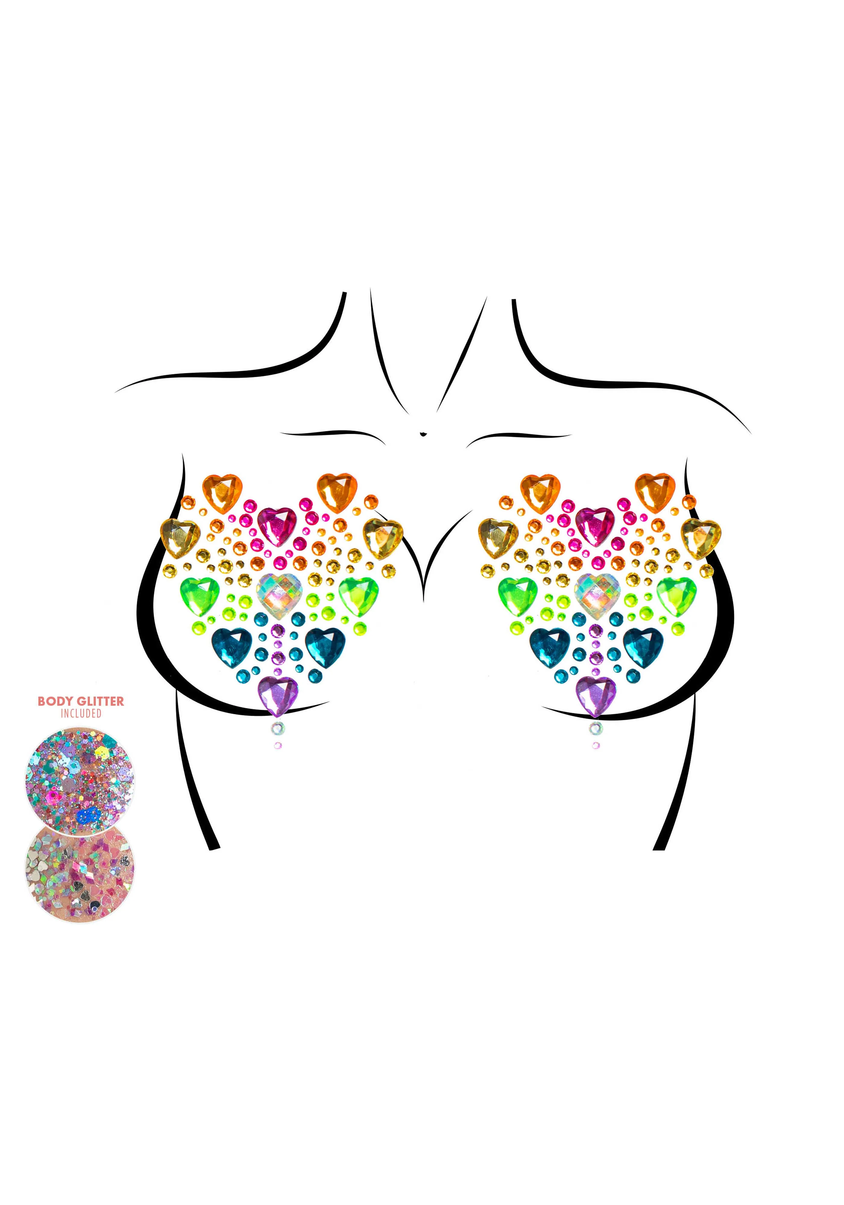 Prism Nipple Jewels Sticker