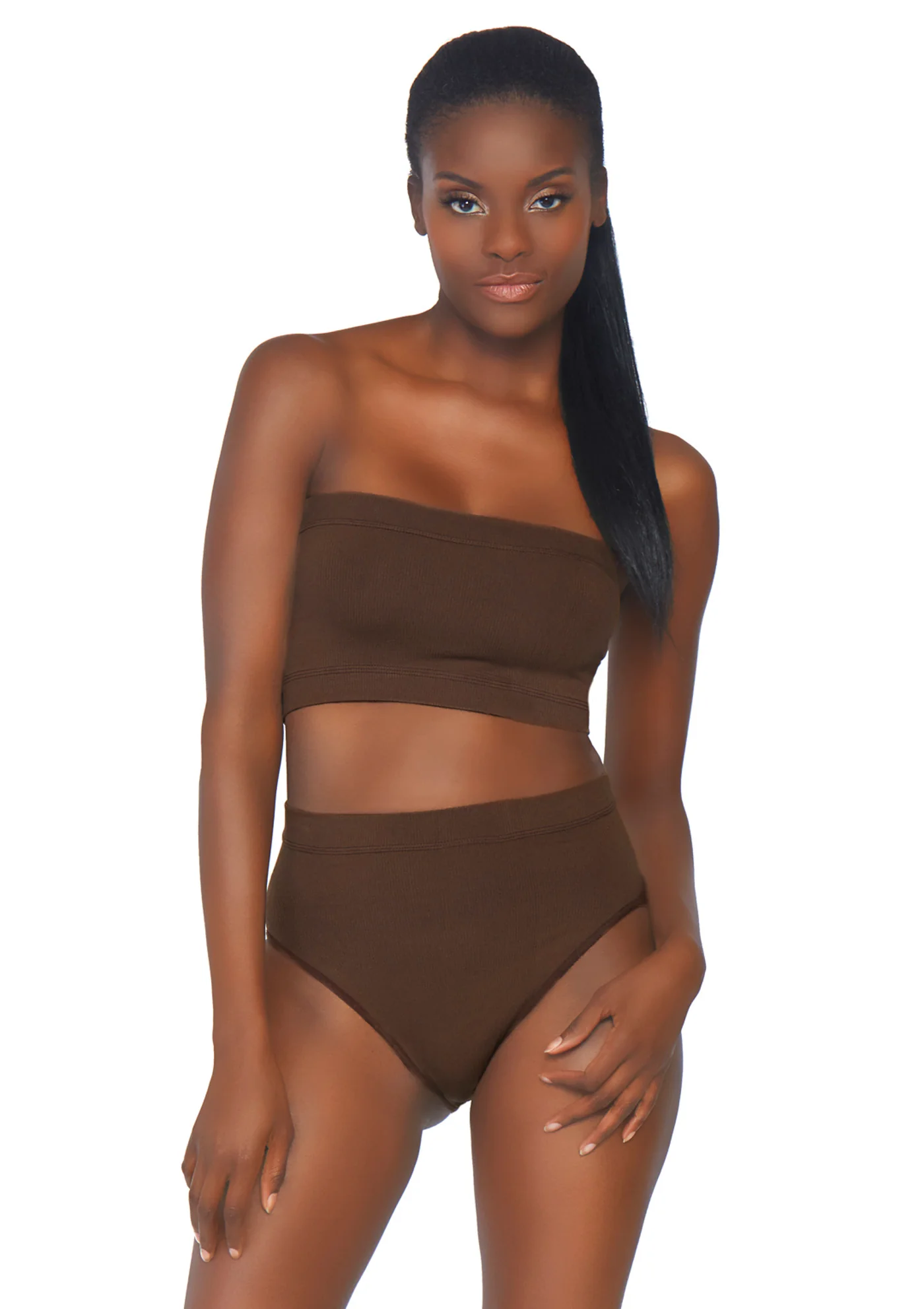 Seamless Bandeau Top and High Waist Brief - Image 4