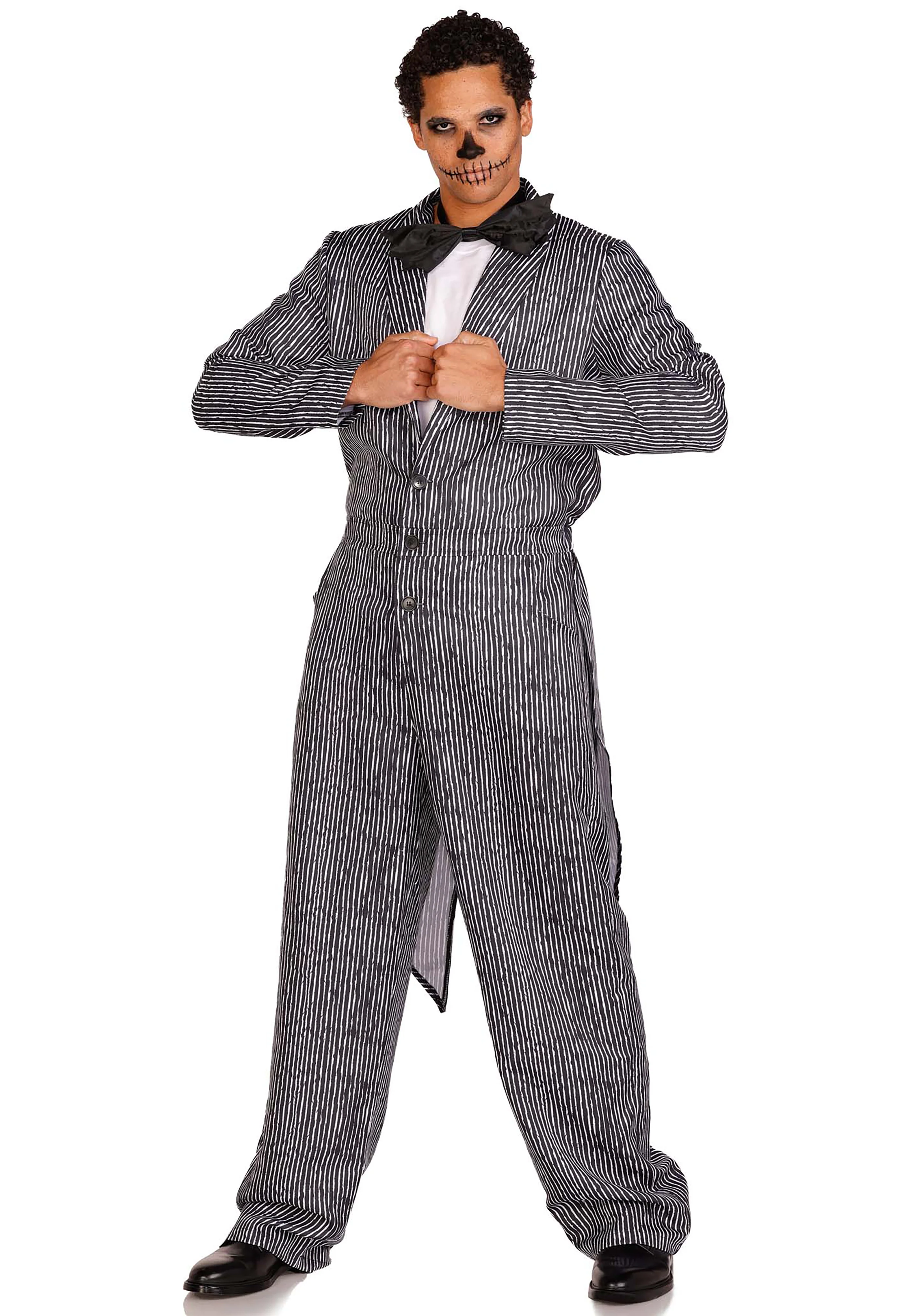 Pinstriped Tux Jumpsuit - Image 3